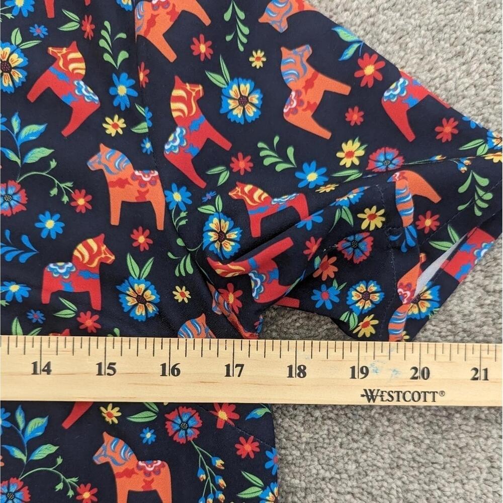 Twik PIÑATA print short sleeve oversized blouse women's small - Picture 2 of 11
